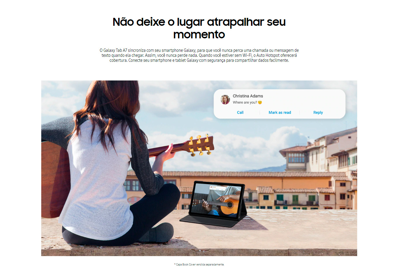 Tablet Samsung Galaxy A7 WiFi T500 64GB 3GB RAM Tela Grande 10.4